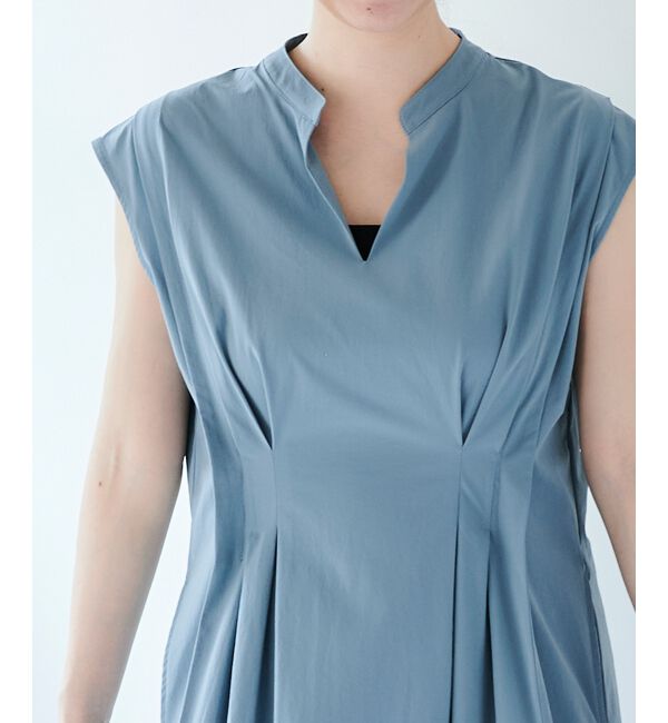 le.coeur blanc「《手洗い可能》ウエストタックワンピース」|ワンピース|