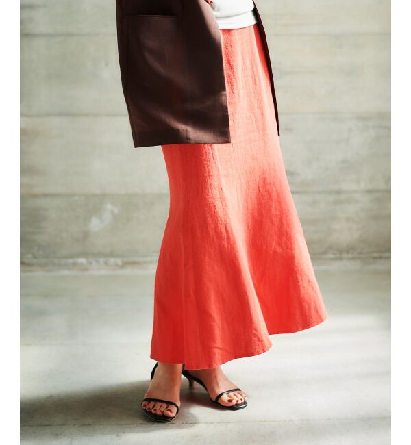 le.coeur blanc「麻コットンマーメイドスカート」|スカート|