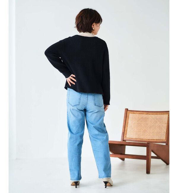 le.coeur blanc「《手洗い可能》変わり編みニットジャケット」|その他|