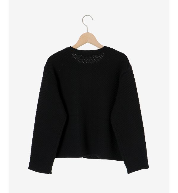 le.coeur blanc「《手洗い可能》変わり編みニットジャケット」|その他|