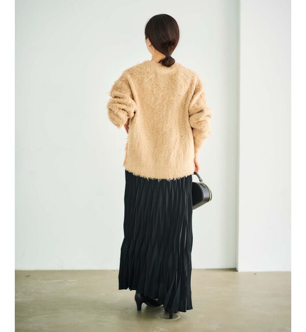 le.coeur blanc「《手洗い可能》ブークレウェーブシャギーニット」|ニット・セーター|