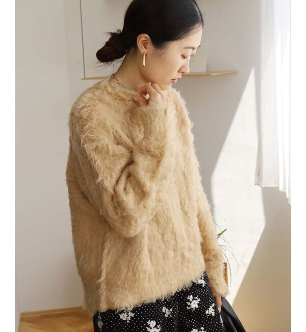 le.coeur blanc「《手洗い可能》ブークレウェーブシャギーニット」|ニット・セーター|