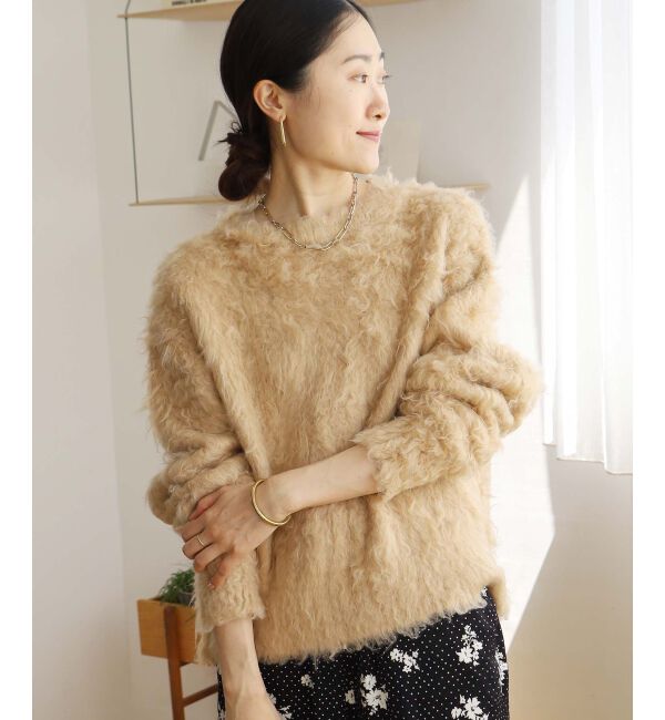 le.coeur blanc「《手洗い可能》ブークレウェーブシャギーニット」|ニット・セーター|