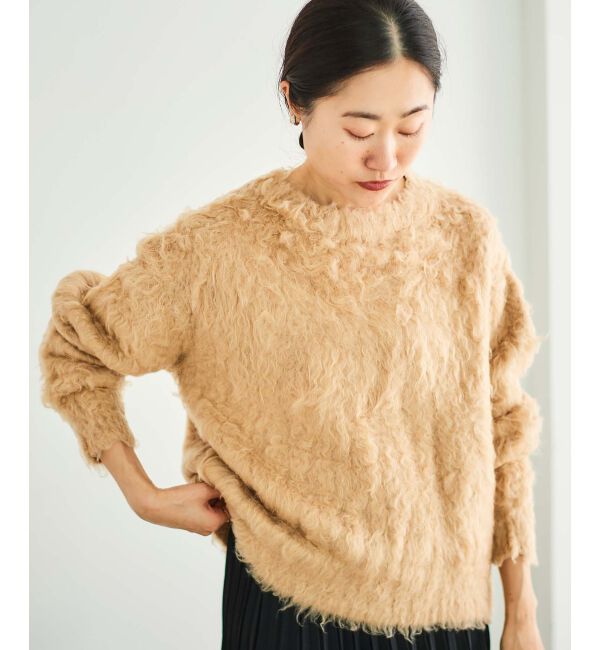 le.coeur blanc「《手洗い可能》ブークレウェーブシャギーニット」|ニット・セーター|