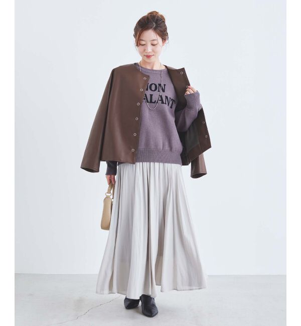 le.coeur blanc「ノーカラーリングドットボタン合皮ジャケット」|その他|