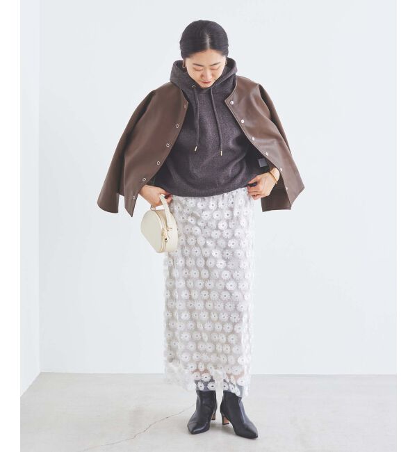 le.coeur blanc「ノーカラーリングドットボタン合皮ジャケット」|その他|