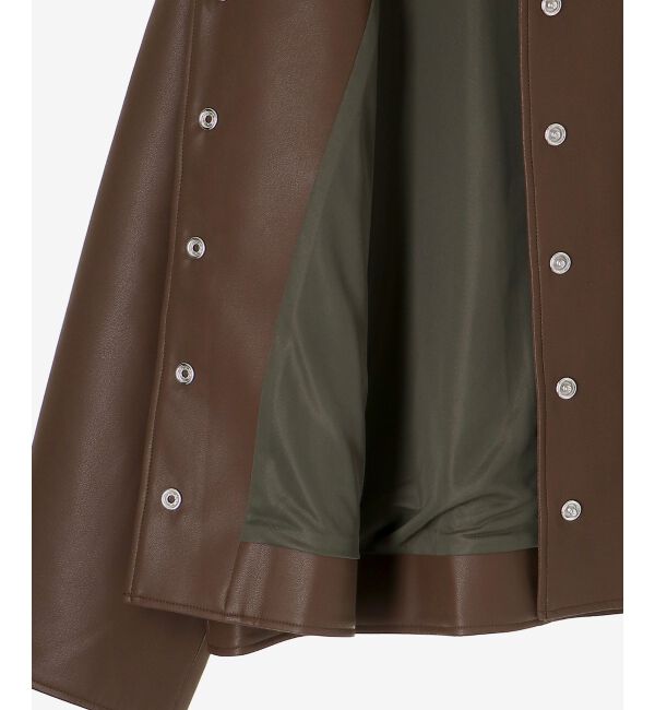 le.coeur blanc「ノーカラーリングドットボタン合皮ジャケット」|その他|