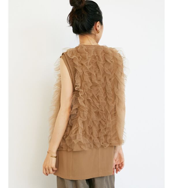  「《WEB限定アイテム》チュールレイヤードセットジレ」|その他|