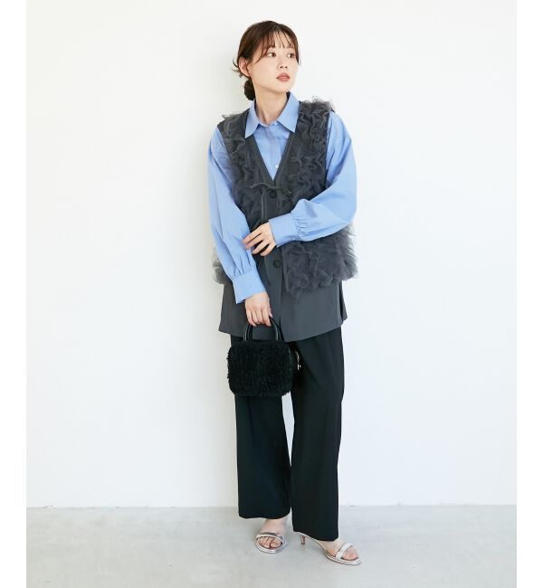  「《WEB限定アイテム》チュールレイヤードセットジレ」|その他|