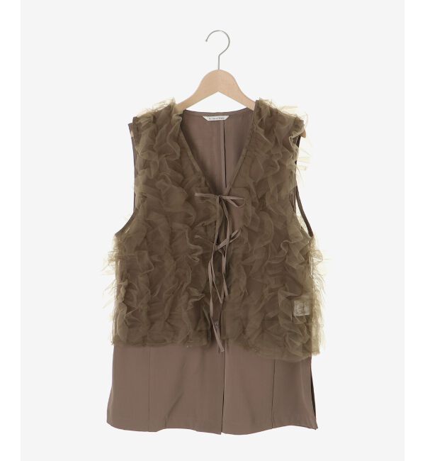  「《WEB限定アイテム》チュールレイヤードセットジレ」|その他|