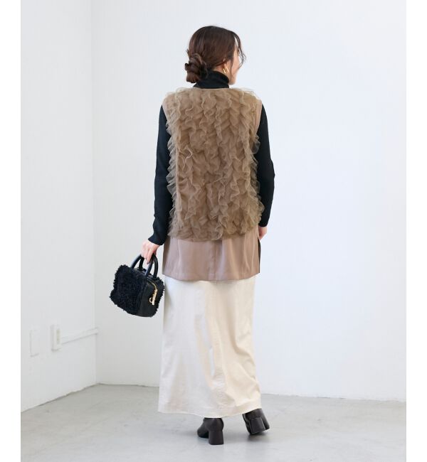  「《WEB限定アイテム》チュールレイヤードセットジレ」|その他|