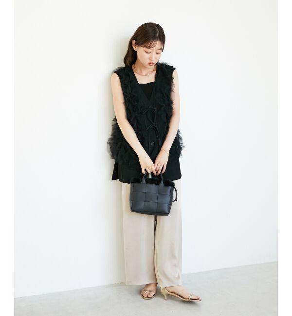  「《WEB限定アイテム》チュールレイヤードセットジレ」|その他|