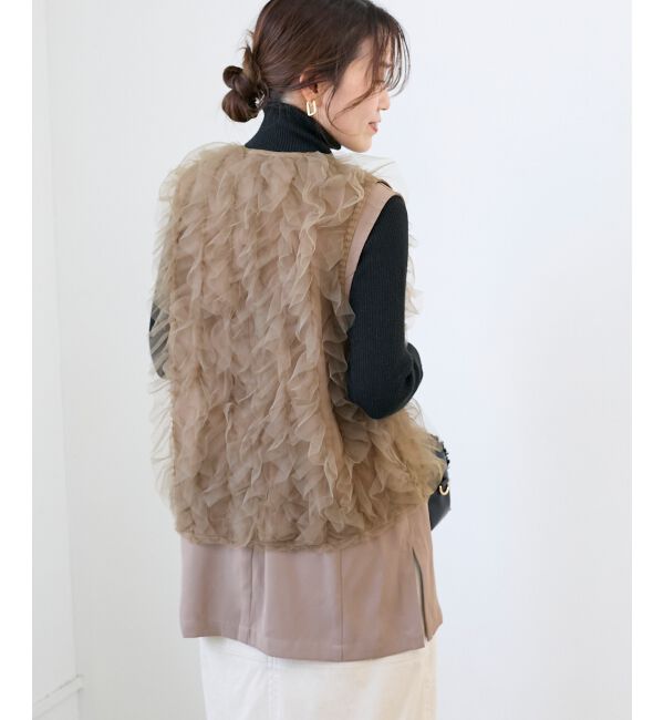  「《WEB限定アイテム》チュールレイヤードセットジレ」|その他|