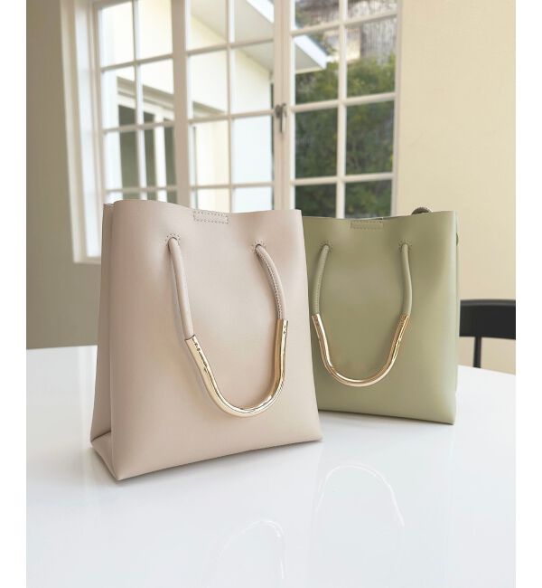 MAJESTICLEGON「ニュアンスハンドルバッグ」|ハンドバッグ|