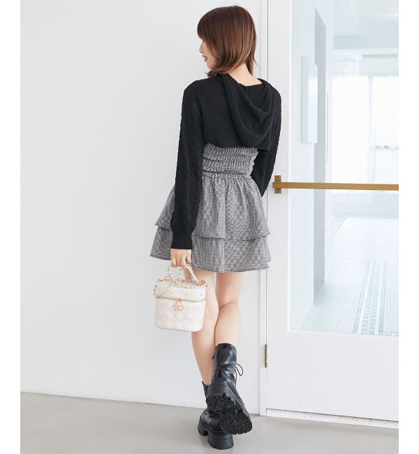  「フードボレロ&times;ミニキャミワンピセット」|ワンピース|