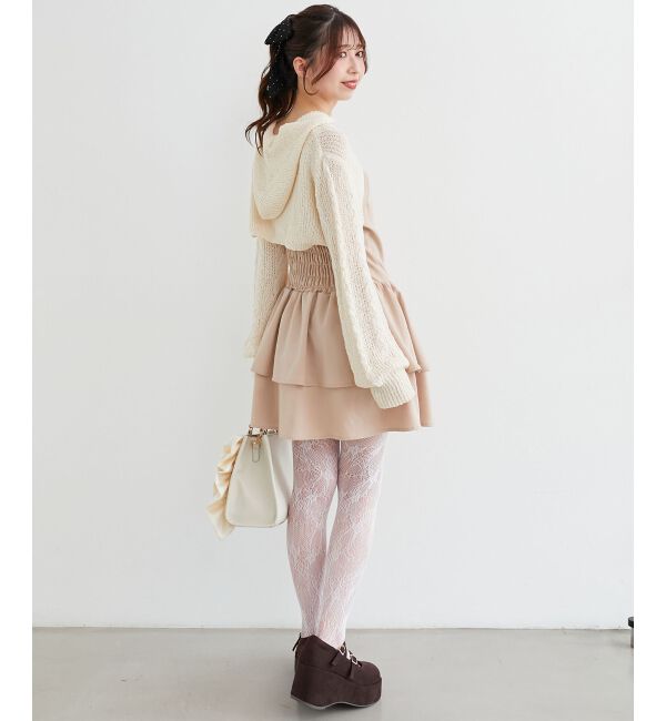  「フードボレロ&times;ミニキャミワンピセット」|ワンピース|