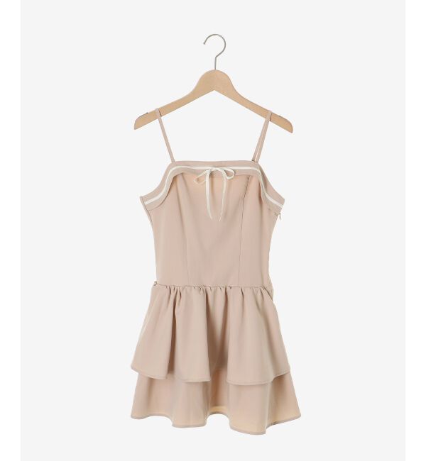  「フードボレロ&times;ミニキャミワンピセット」|ワンピース|