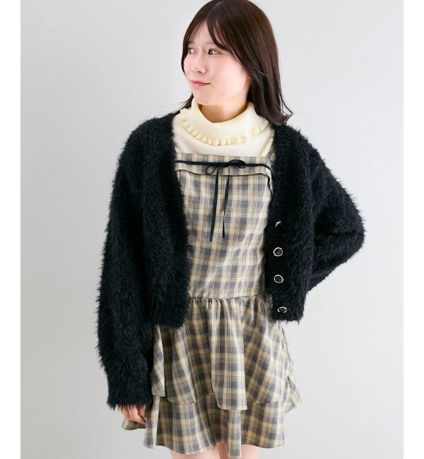  「フードボレロ&times;ミニキャミワンピセット」|ワンピース|