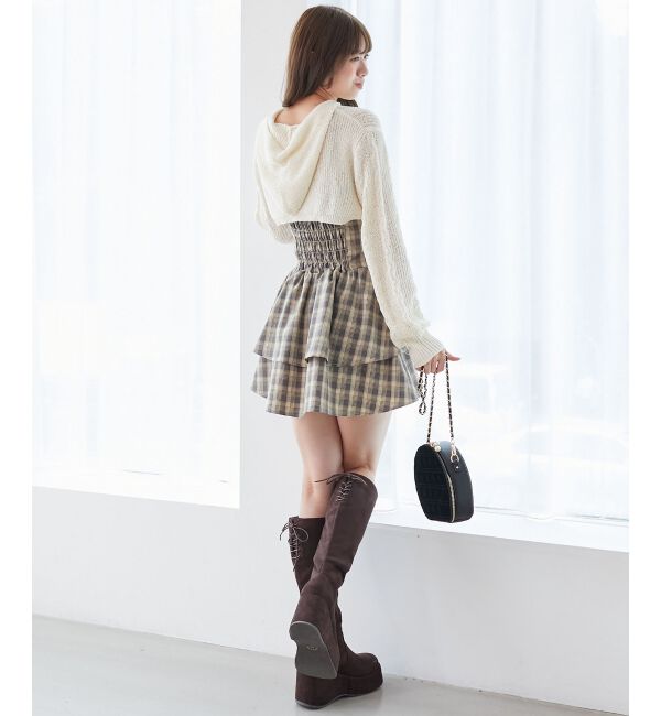  「フードボレロ&times;ミニキャミワンピセット」|ワンピース|