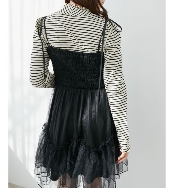  「ハイネックパフスリーブトップス」|Tシャツ・カットソー|