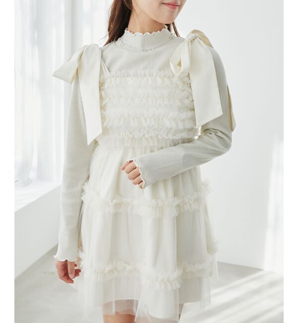  「ハイネックパフスリーブトップス」|Tシャツ・カットソー|