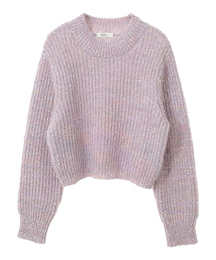 earth music&ecology「ブラッシュヤーンニットプルオーバー」|ニット・セーター|