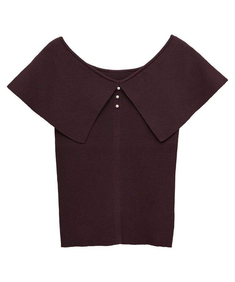 earth music&ecology「ビッグカラーノースリニットトップス」|ニット・セーター|