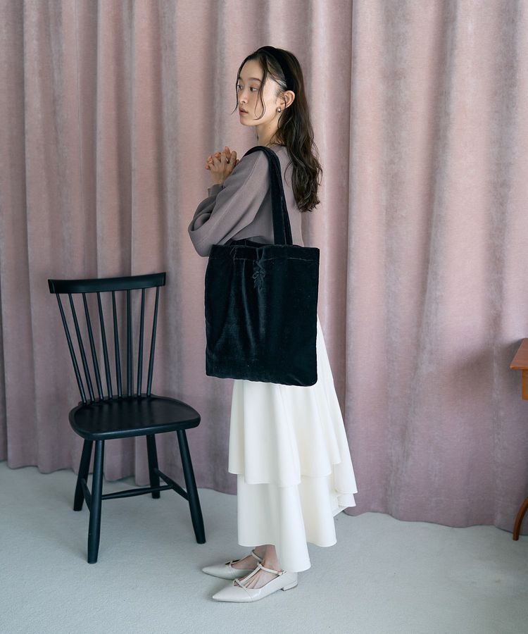 earth music&ecology「【WEB限定】リボンニットアンサンブル」|ニット・セーター|