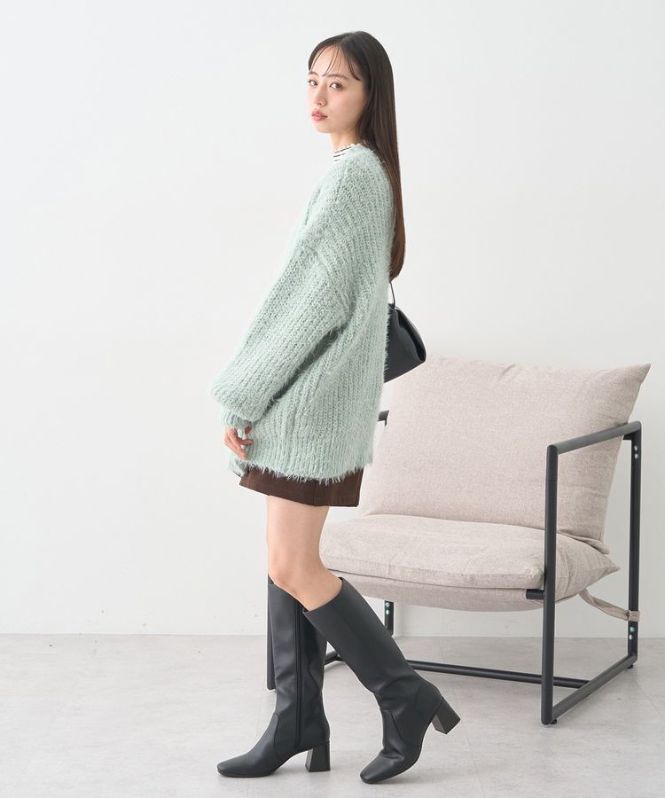 earth music&ecology「カラーミックスシャギーカーディガン」|カーディガン|