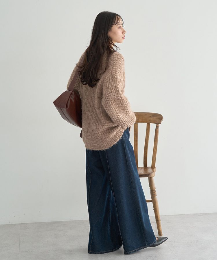 earth music&ecology「カラーミックスシャギーカーディガン」|カーディガン|