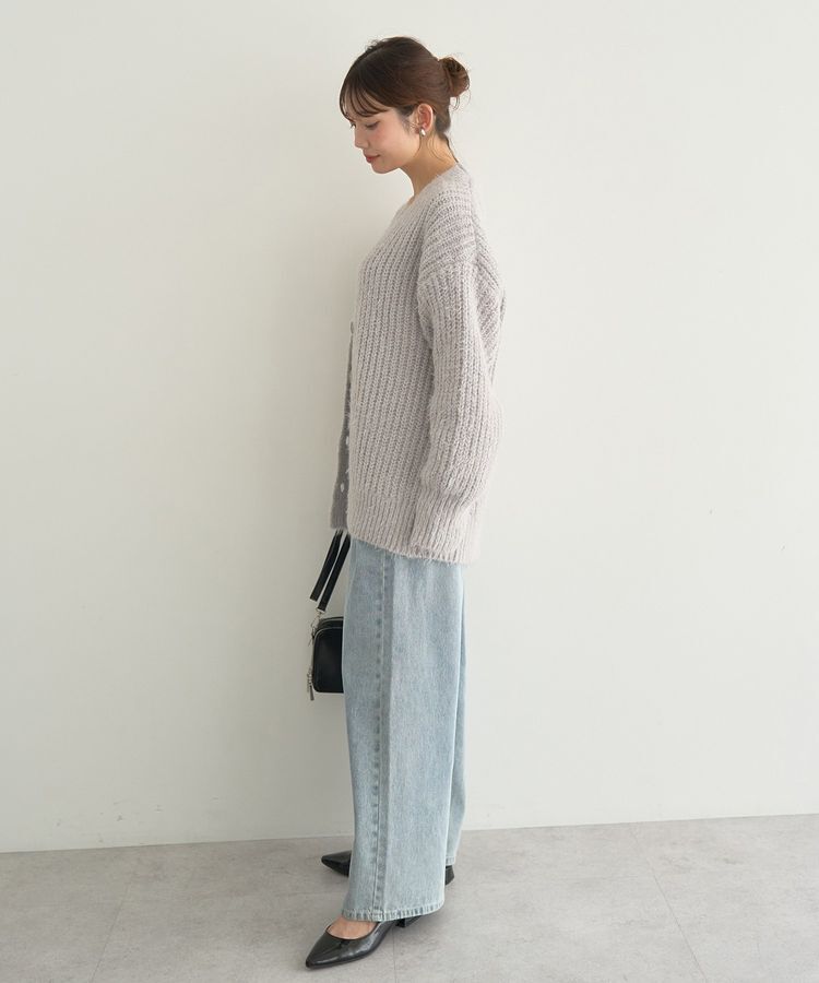 earth music&ecology「カラーミックスシャギーカーディガン」|カーディガン|