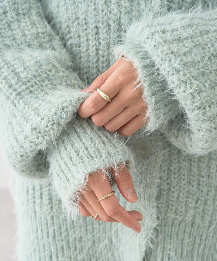 earth music&ecology「カラーミックスシャギーカーディガン」|カーディガン|