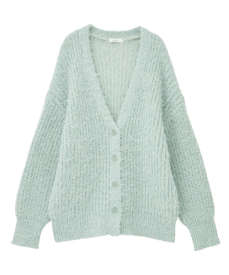 earth music&ecology「カラーミックスシャギーカーディガン」|カーディガン|