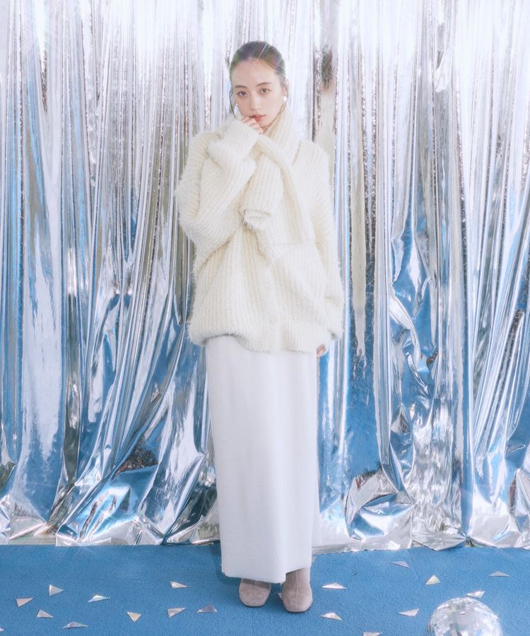 earth music&ecology「カラーミックスシャギーカーディガン」|カーディガン|