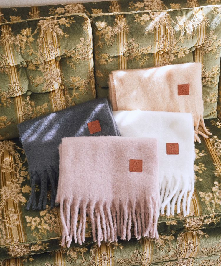 earth music&ecology「ワンポイントビッグマフラー」|マフラー|