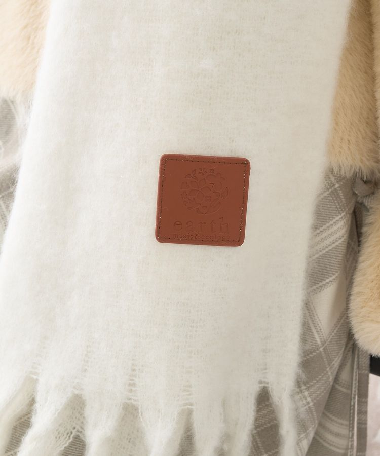 earth music&ecology「ワンポイントビッグマフラー」|マフラー|