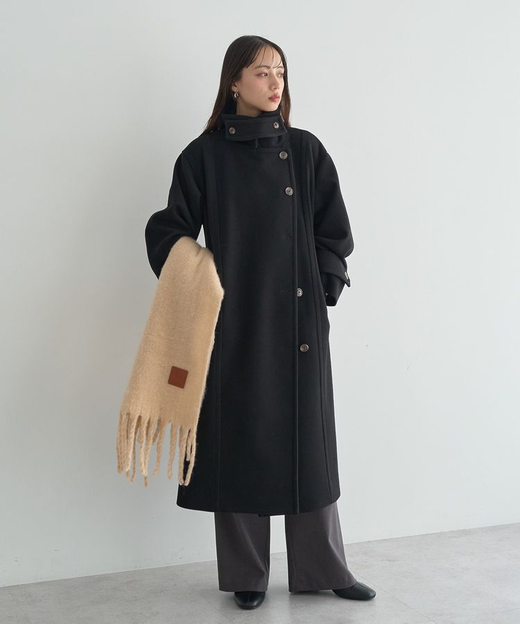 earth music&ecology「ワンポイントビッグマフラー」|マフラー|