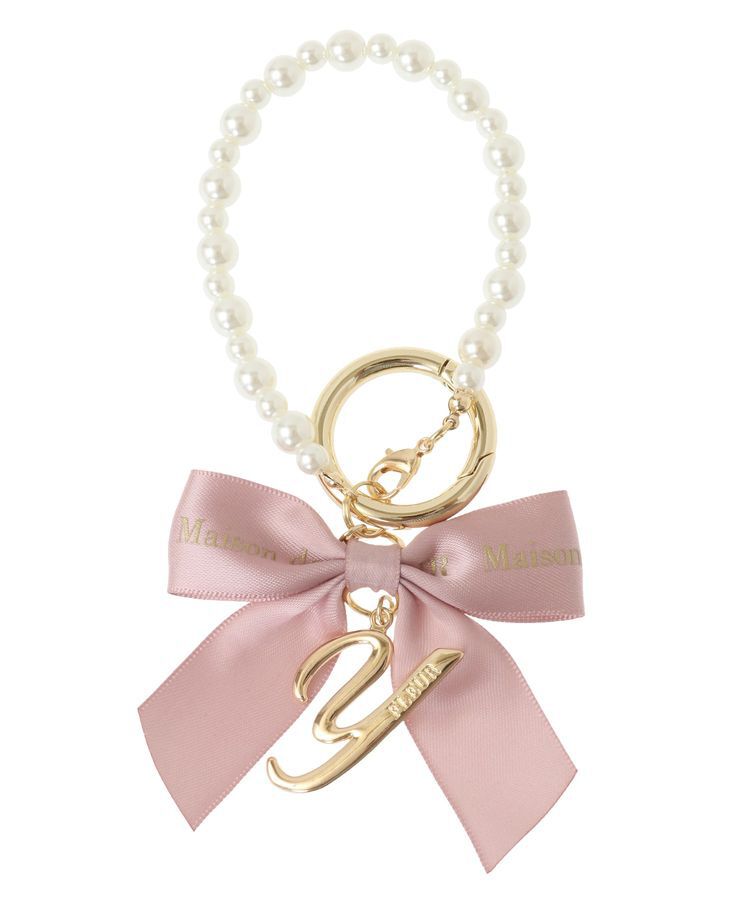 Maison de FLEUR「イニシャルリボンパールチャーム」|その他|