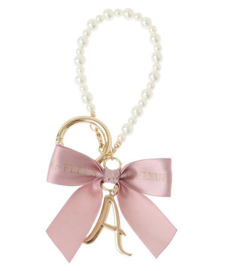 Maison de FLEUR「イニシャルリボンパールチャーム」|その他|