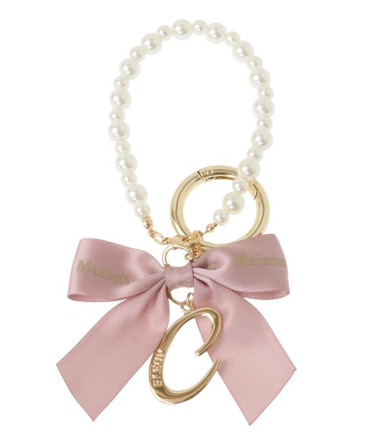 Maison de FLEUR「イニシャルリボンパールチャーム」|その他|C
