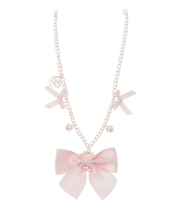 Maison de FLEUR「ピンクマニアビジューリボンパールバッグチャーム」|その他|