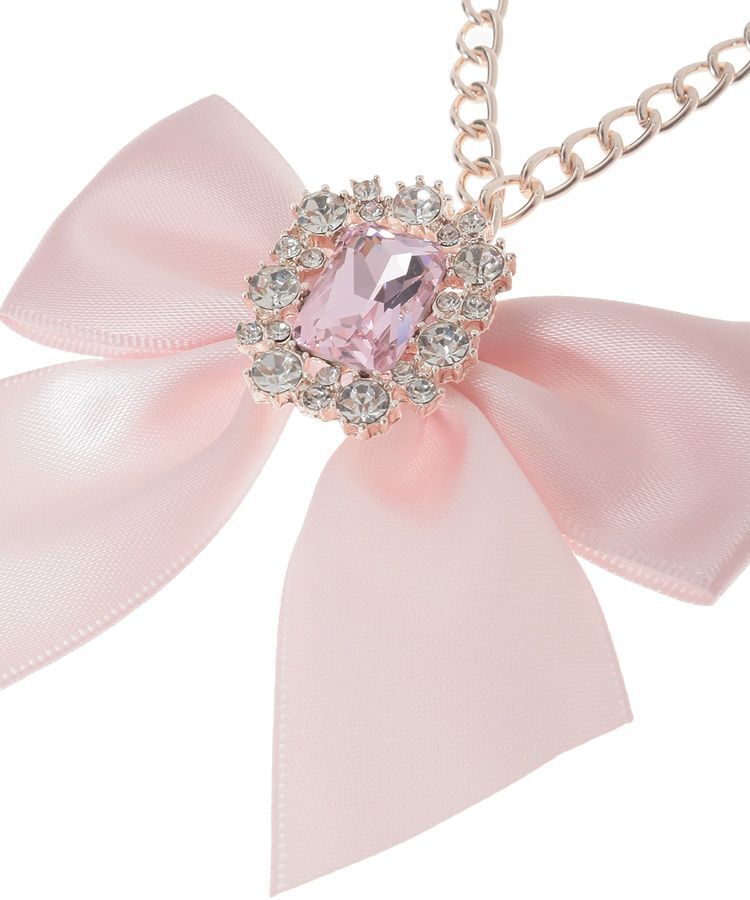 Maison de FLEUR「ピンクマニアビジューリボンパールバッグチャーム」|その他|