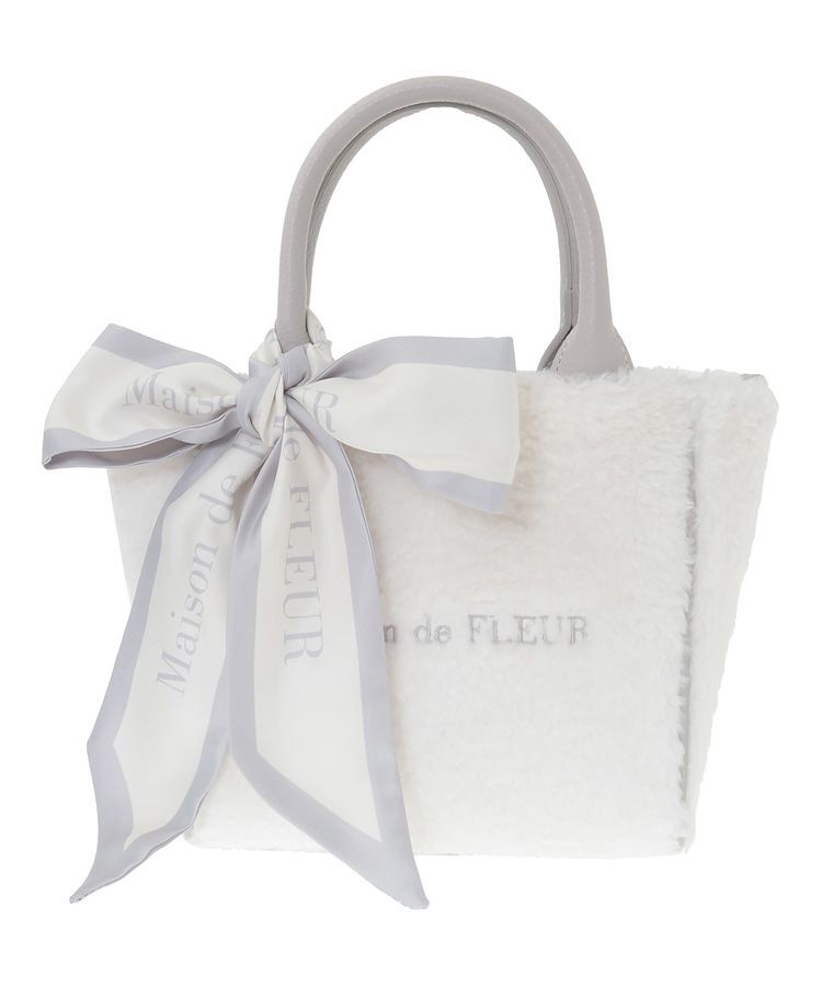 Maison de FLEUR「スカーフ付きボア2WaySトートバッグ」|トートバッグ|