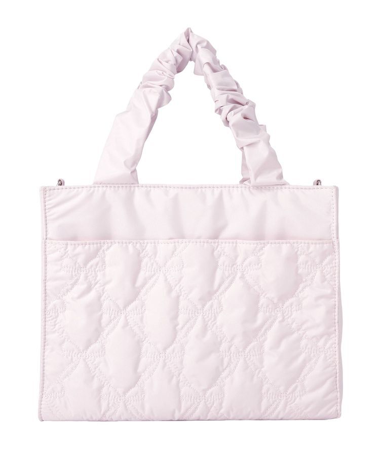 Maison de FLEUR「ギャザーハンドル2Wayリボンキルティングトート」|ハンドバッグ|