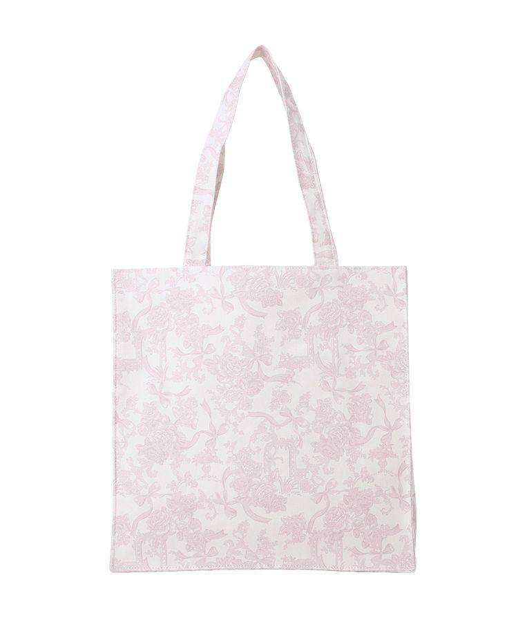 Maison de FLEUR「フラワーガーデンロゴ刺繍スクエアトート」|トートバッグ|