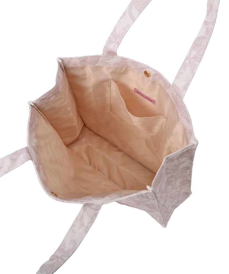 Maison de FLEUR「フラワーガーデンロゴ刺繍スクエアトート」|トートバッグ|