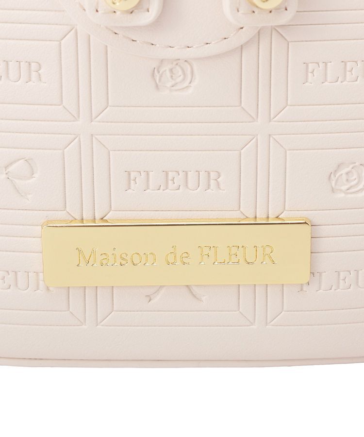 Maison de FLEUR「FLEURチョコレートキューブバッグ」|ハンドバッグ|