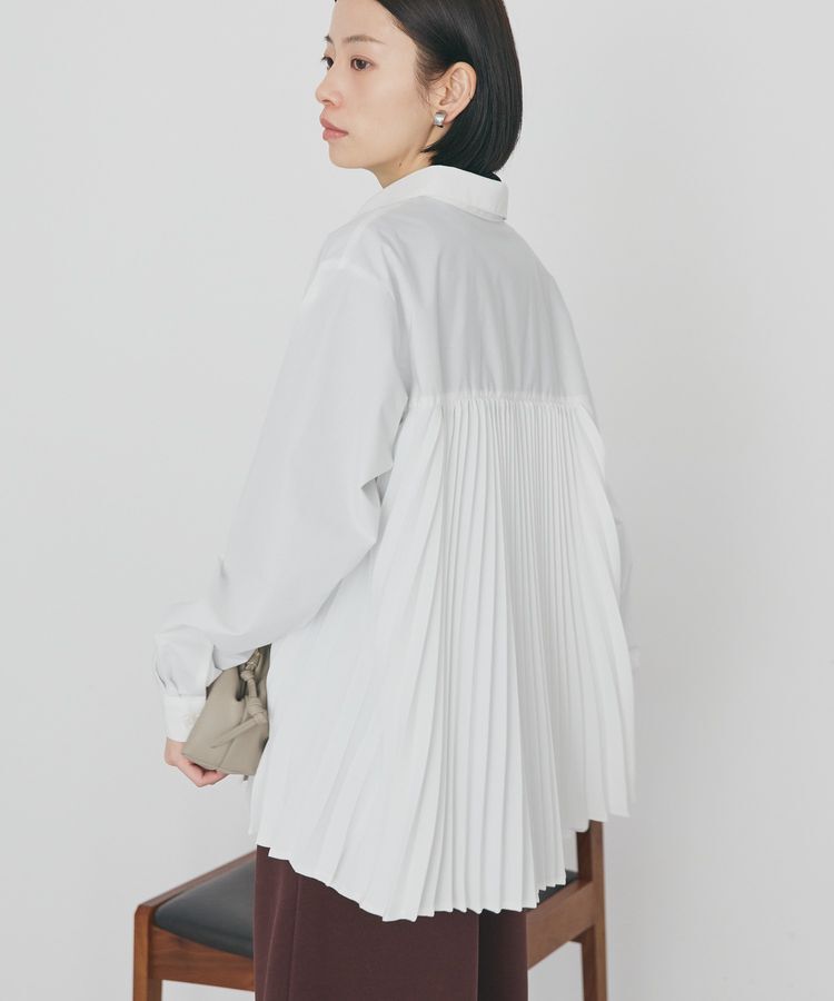 AMERICAN HOLIC「【イージーケア】バックプリーツシャツ」|シャツ・ブラウス|Off White