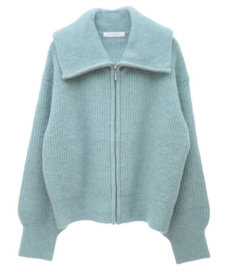 Green Parks「Zip付きコンパクトニットカーディガン」|カーディガン|