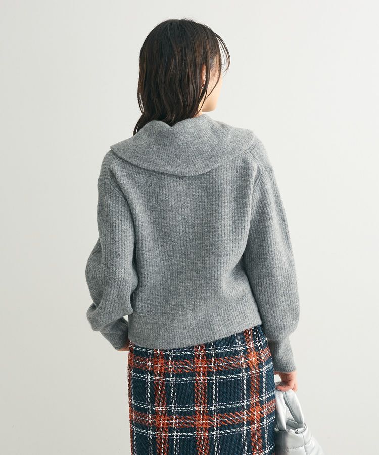 Green Parks「Zip付きコンパクトニットカーディガン」|カーディガン|